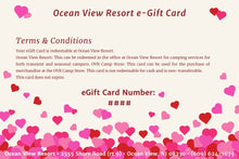 Load image into Gallery viewer, OVR eGift Card (Valentines Theme 2)