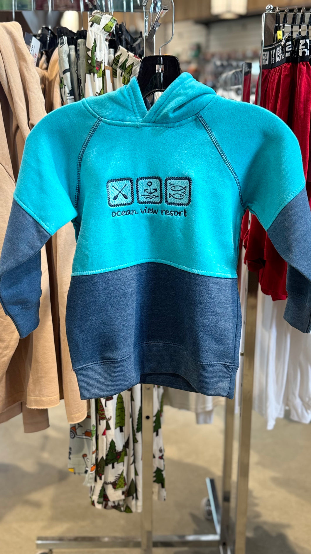 Youth Two Tone Soft Fleece Pullover Hoodie