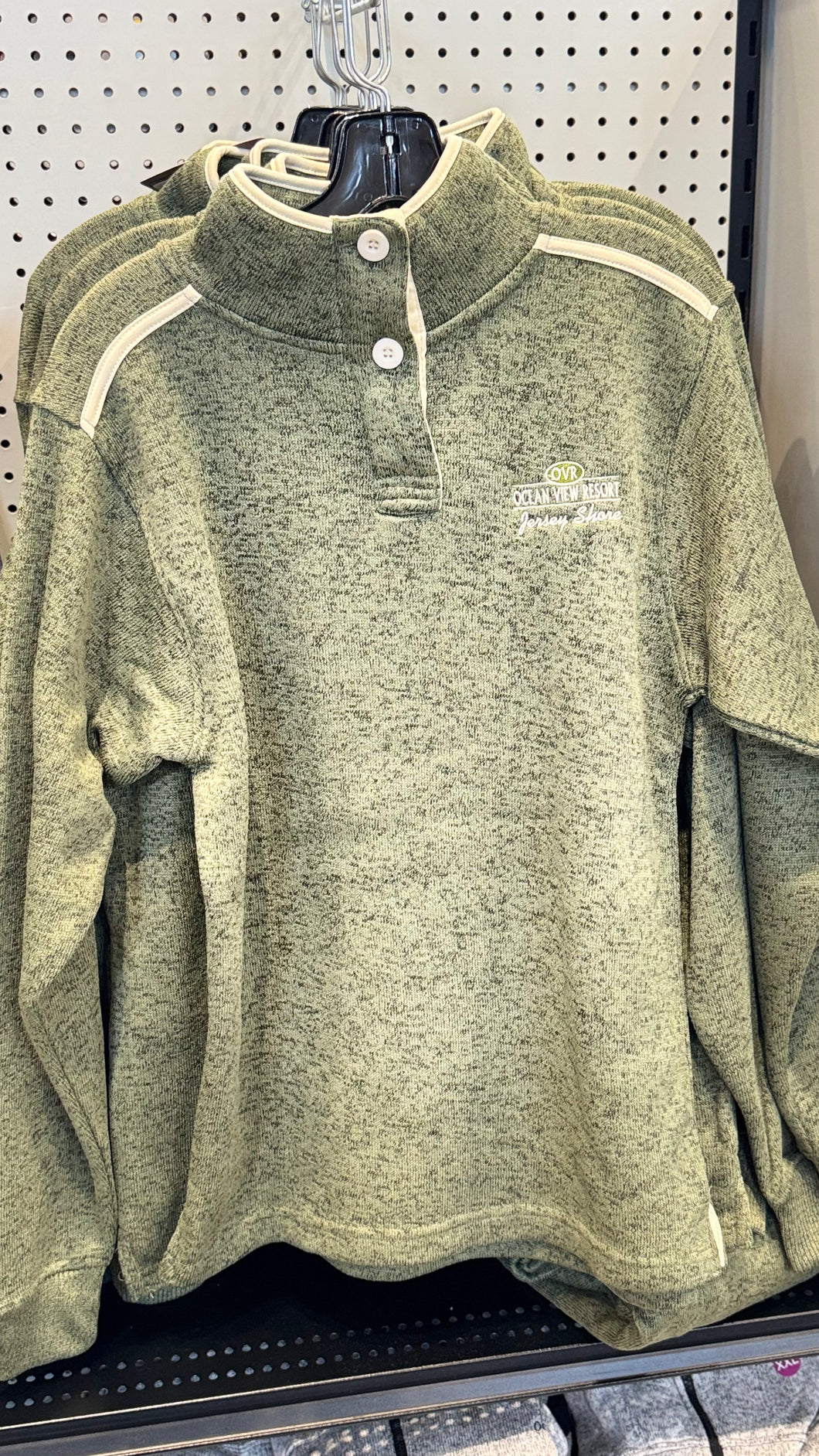 North Shore Fleece Pullover W/ 3 Buttons Contrast Placket