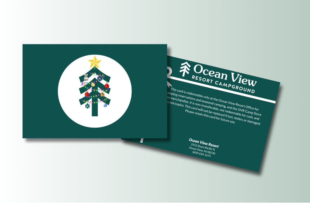Christmas Tree OVR Gift Card (Physical Card)