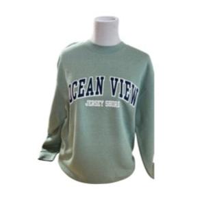 OVR PRINTED CREW NECK